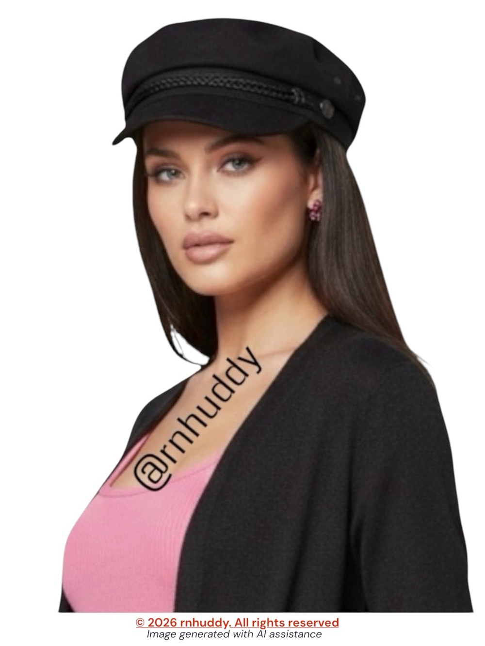 Brixton black XS unisex Fiddler Fisherman Cap